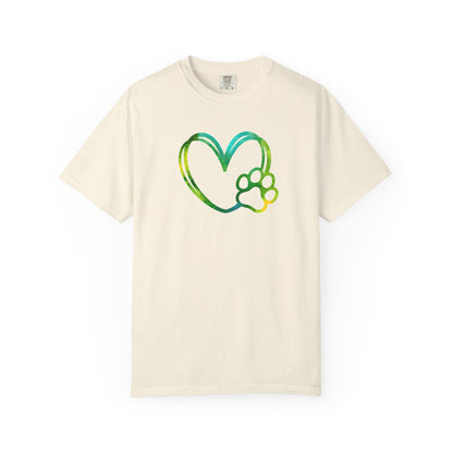 Dog Paw Heart T-Shirt