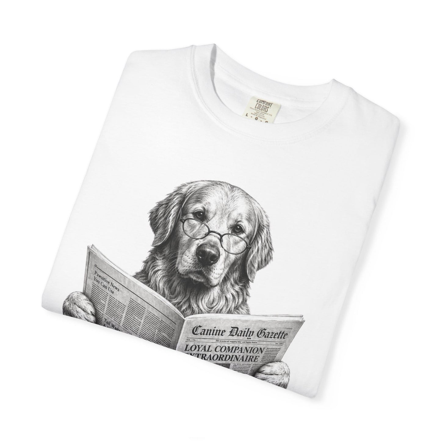 Golden Retriever Reading T-Shirt