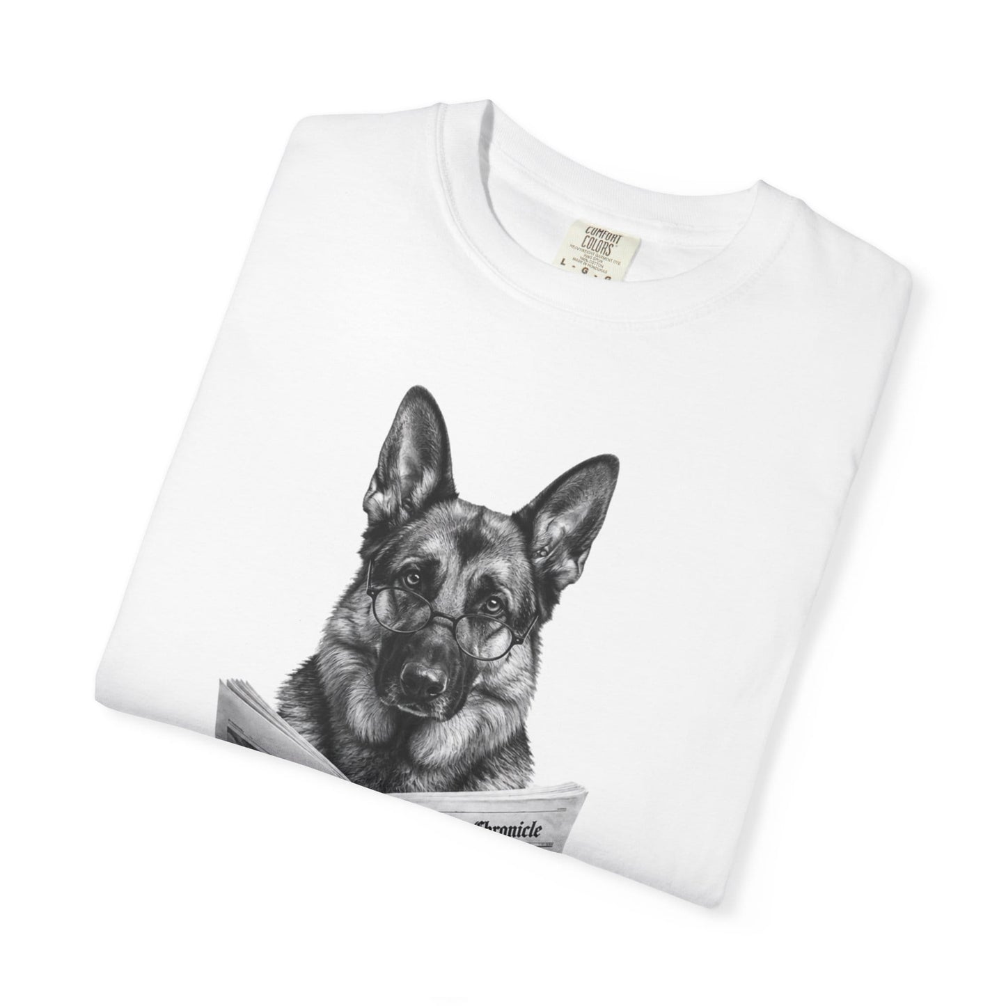 German Shepherd Reading T-Shirt