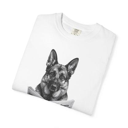 German Shepherd Reading T-Shirt