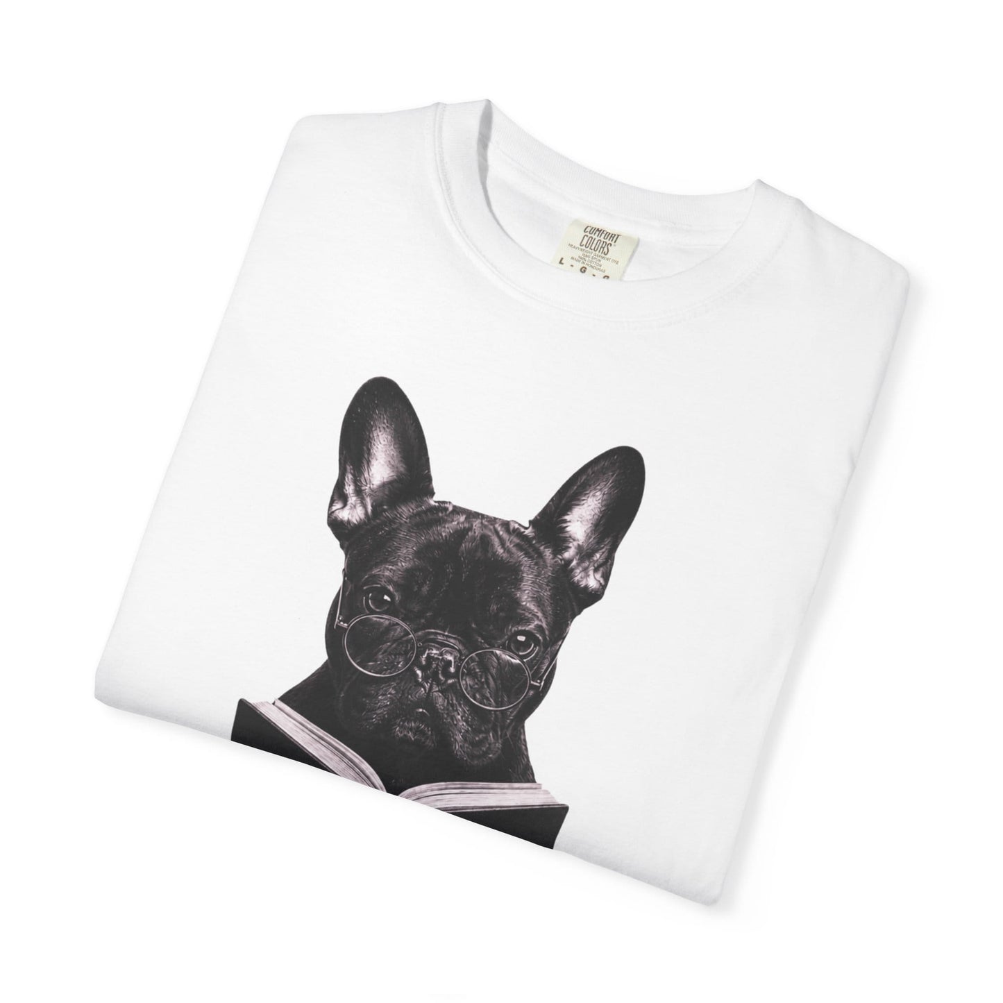 Frenchie Reading T-Shirt