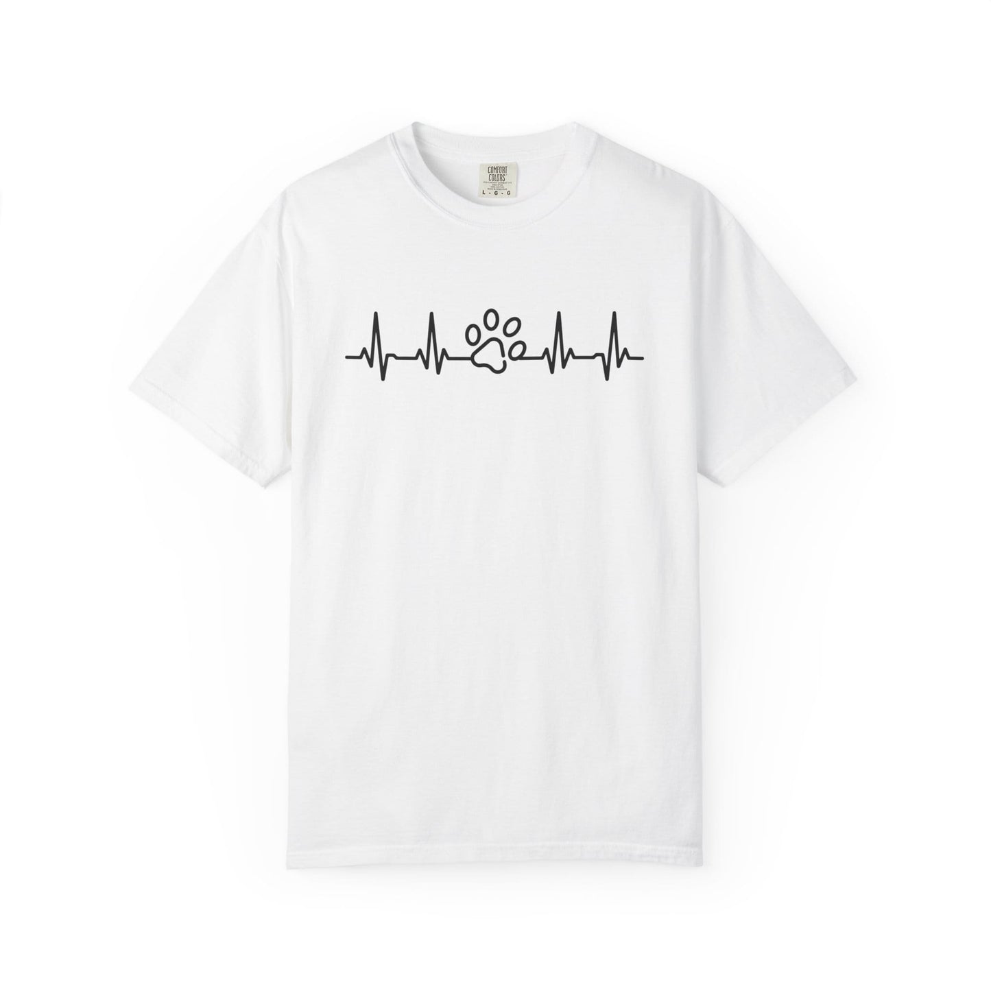 Dog Paw Heartbeat T-Shirt