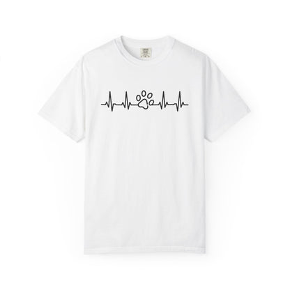Dog Paw Heartbeat T-Shirt