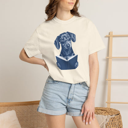 Doxie Reading T-Shirt