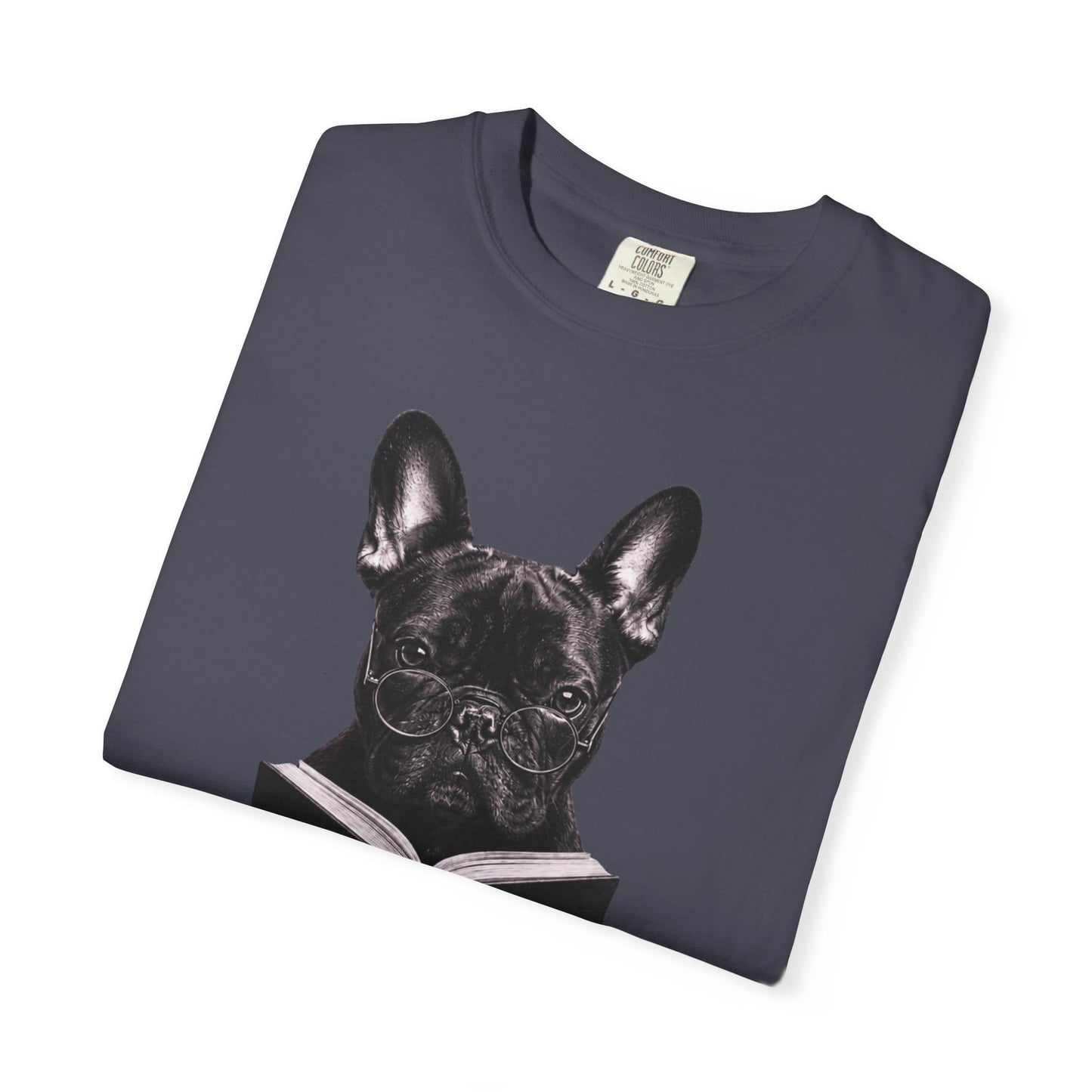 Frenchie Reading T-Shirt