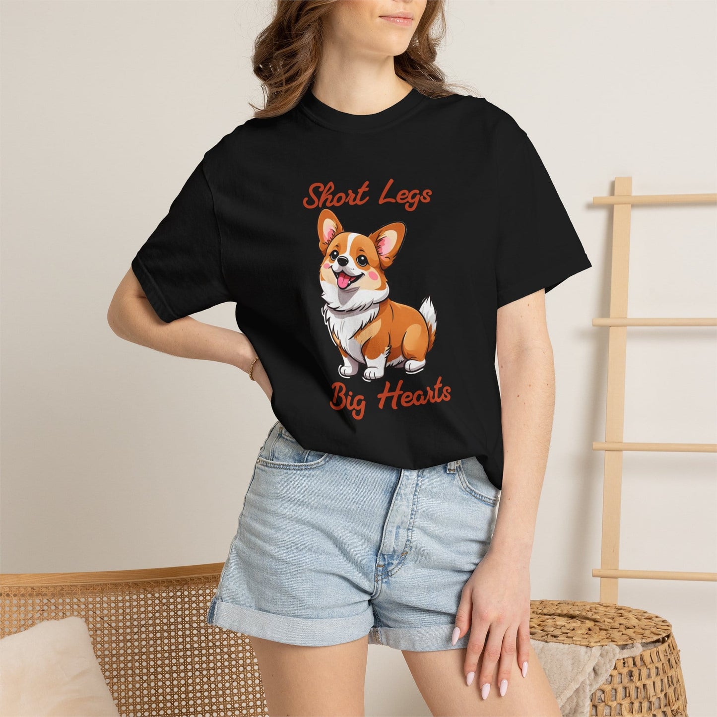 Corgi Short Legs, Big Hearts T-Shirt
