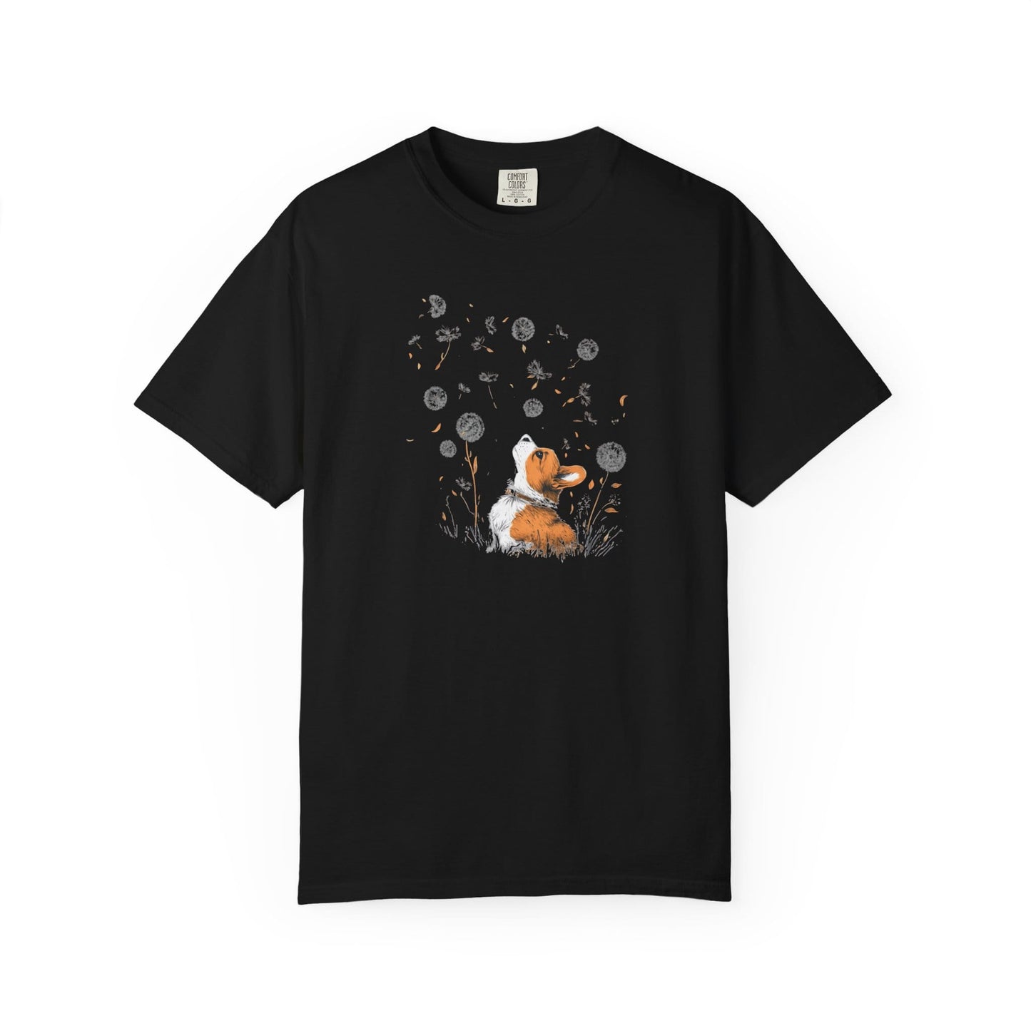 Corgi With Flowers T-Shirt