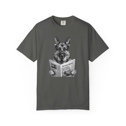 German Shepherd Reading T-Shirt