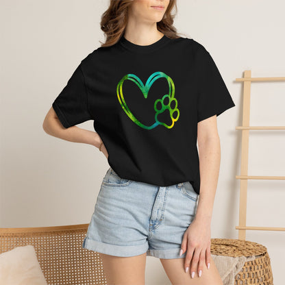 Dog Paw Heart T-Shirt
