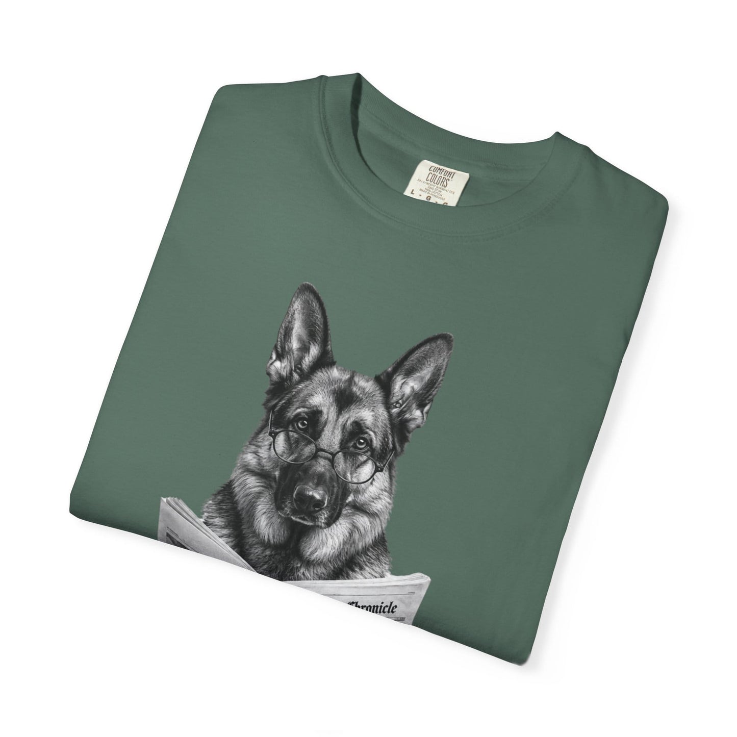 German Shepherd Reading T-Shirt