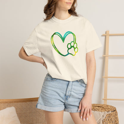 Dog Paw Heart T-Shirt