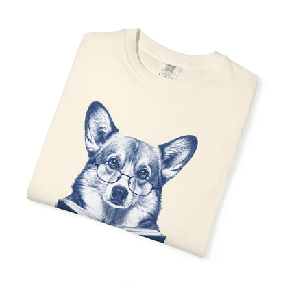 Corgi Reading T-Shirt