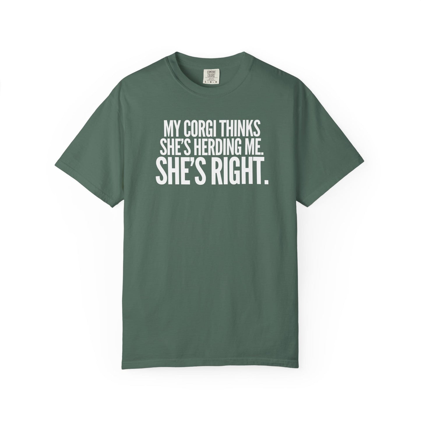 My Corgi Thinks She's Herding Me, She's Right T-Shirt