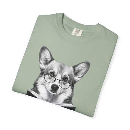 Corgi Reading T-Shirt