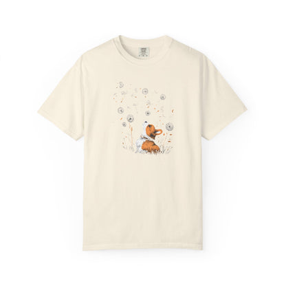 Corgi With Flowers T-Shirt