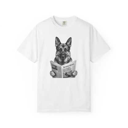 German Shepherd Reading T-Shirt