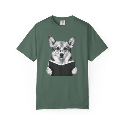 Corgi Reading T-Shirt