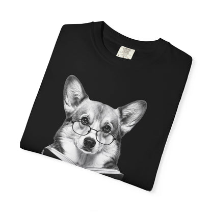 Corgi Reading T-Shirt
