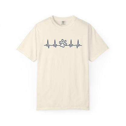 Dog Paw Heartbeat T-Shirt