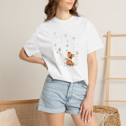 Corgi With Flowers T-Shirt