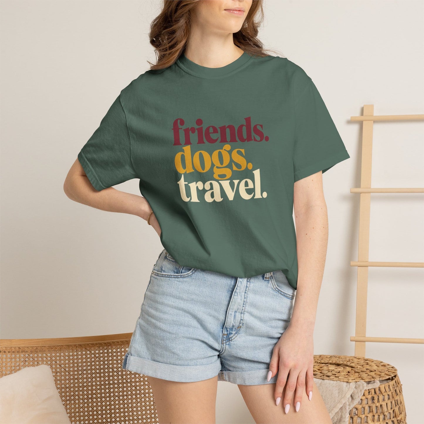 Friends Dogs Travel T-Shirt