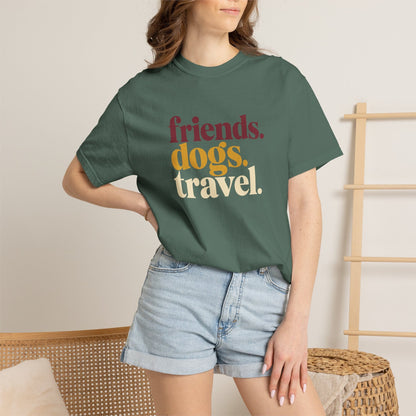 Friends Dogs Travel T-Shirt