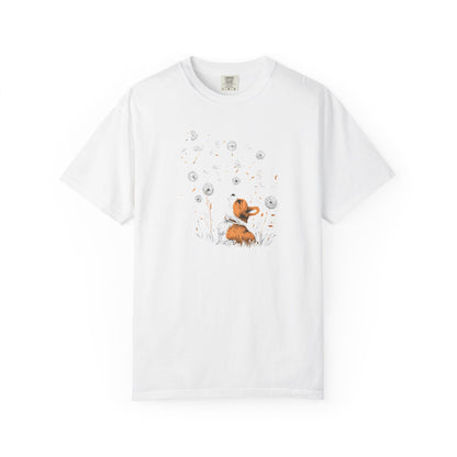 Corgi With Flowers T-Shirt