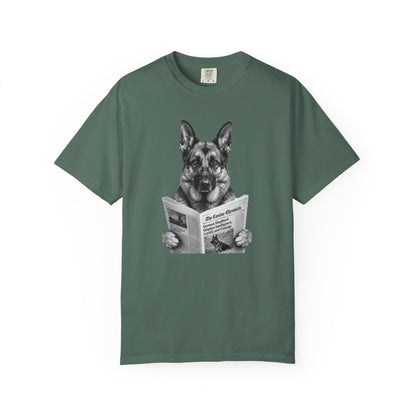 German Shepherd Reading T-Shirt