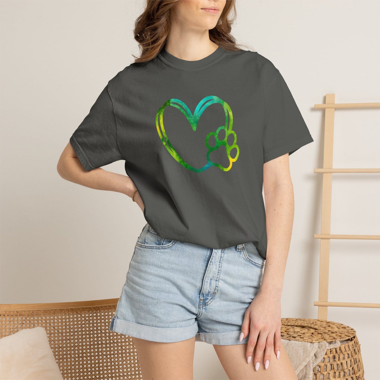 Dog Paw Heart T-Shirt