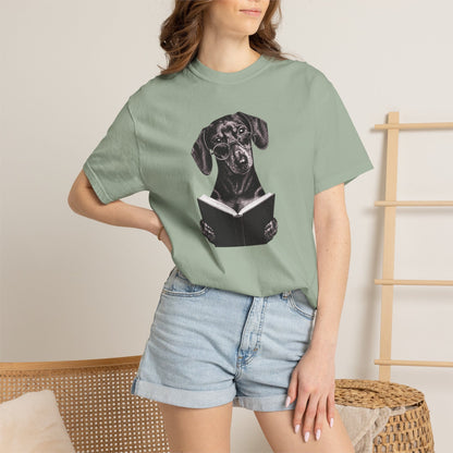 Doxie Reading T-Shirt