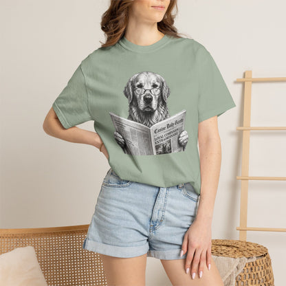 Golden Retriever Reading T-Shirt