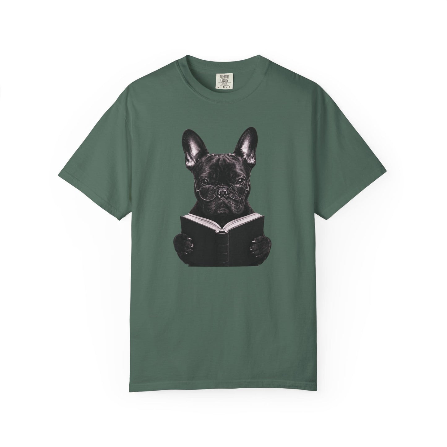 Frenchie Reading T-Shirt