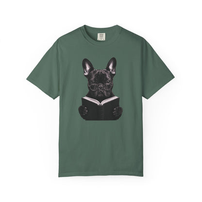 Frenchie Reading T-Shirt