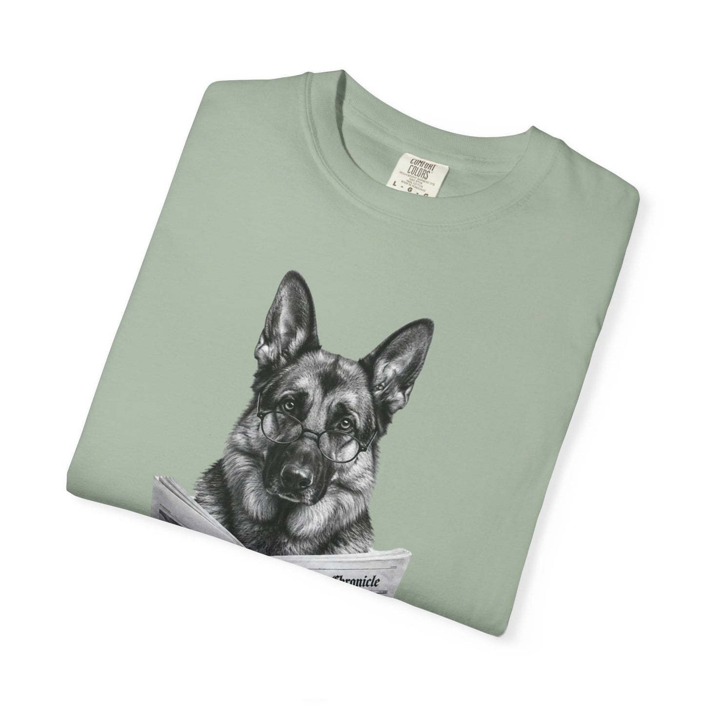 German Shepherd Reading T-Shirt