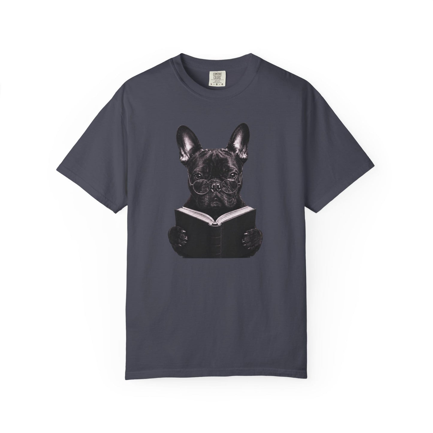 Frenchie Reading T-Shirt