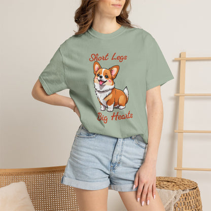 Corgi Short Legs, Big Hearts T-Shirt
