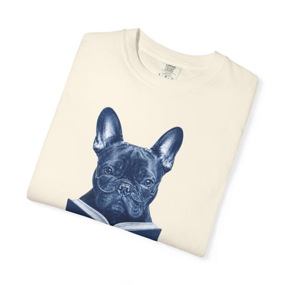 Frenchie Reading T-Shirt