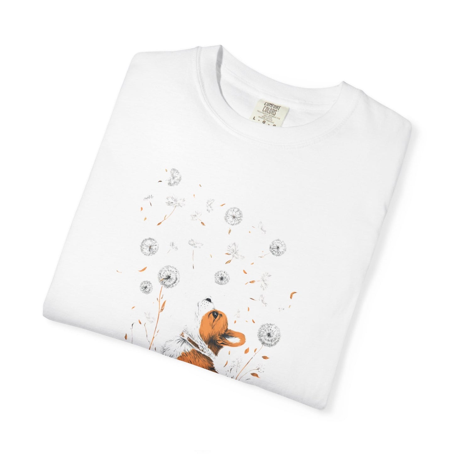 Corgi With Flowers T-Shirt