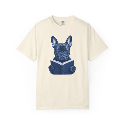 Frenchie Reading T-Shirt