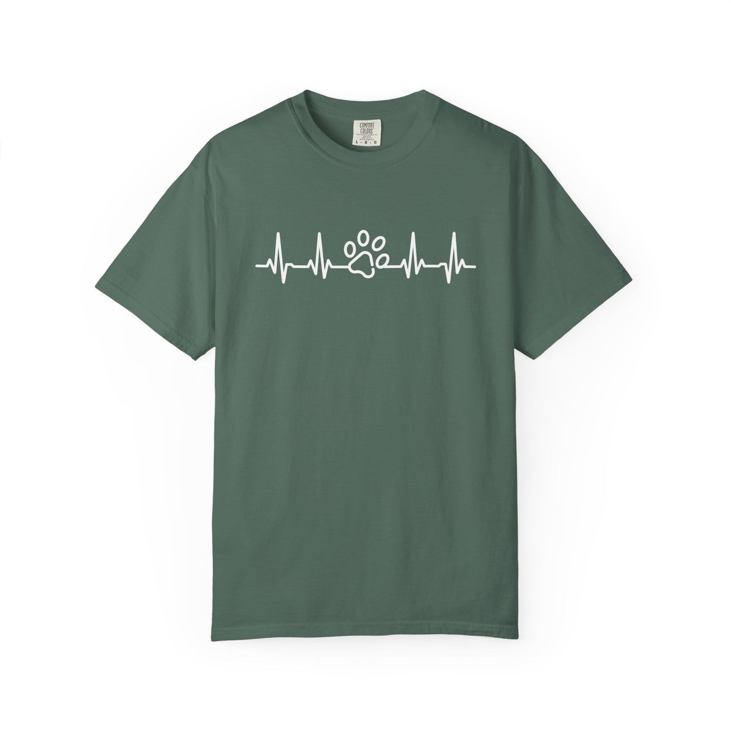 Dog Paw Heartbeat T-Shirt