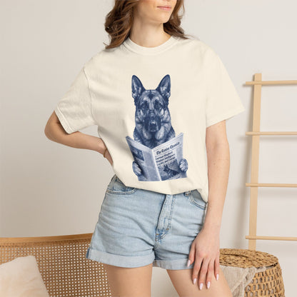 German Shepherd Reading T-Shirt