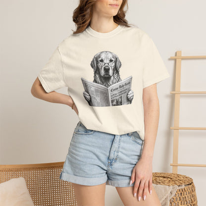 Golden Retriever Reading T-Shirt