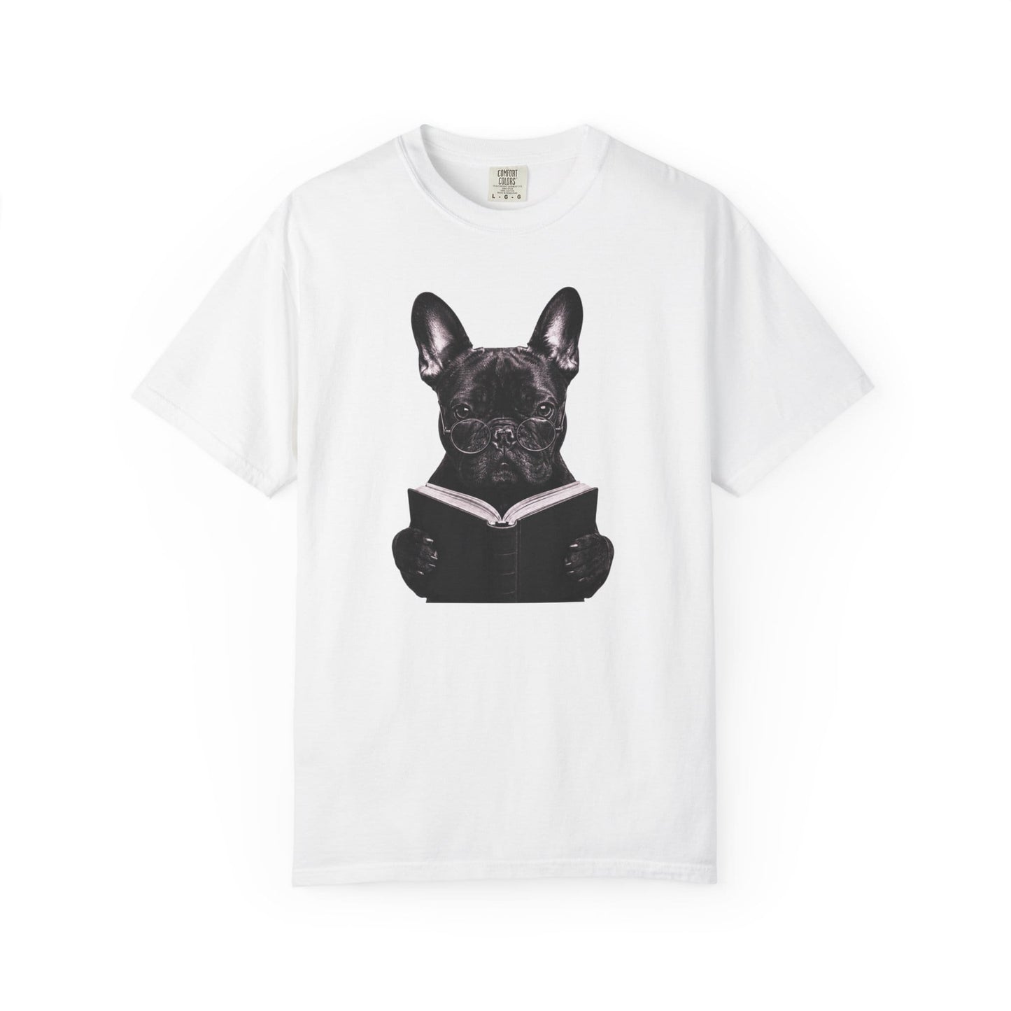 Frenchie Reading T-Shirt