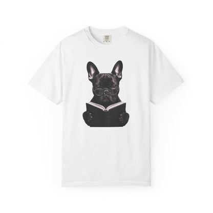 Frenchie Reading T-Shirt