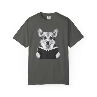 Corgi Reading T-Shirt
