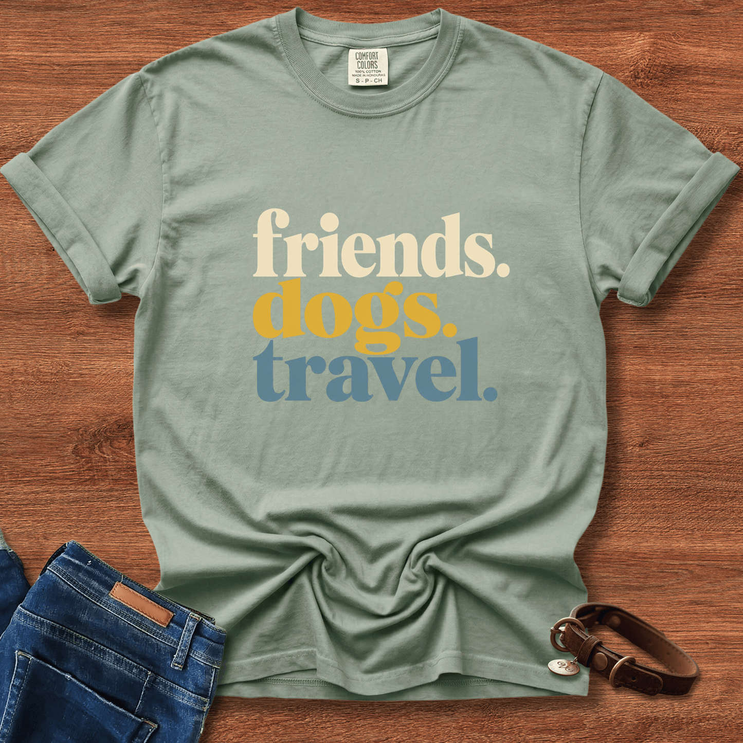 Friends Dogs Travel T-Shirt