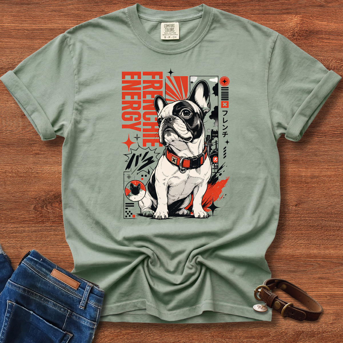 Frenchie Manga Energy T-Shirt