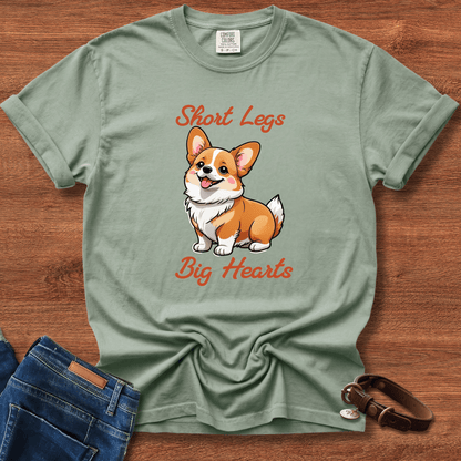 Corgi Short Legs, Big Hearts T-Shirt