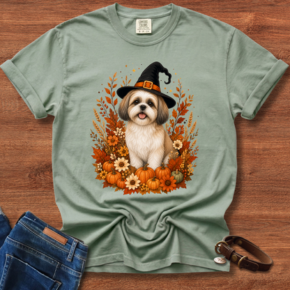 Shih Tzu Halloween Witch T-Shirt