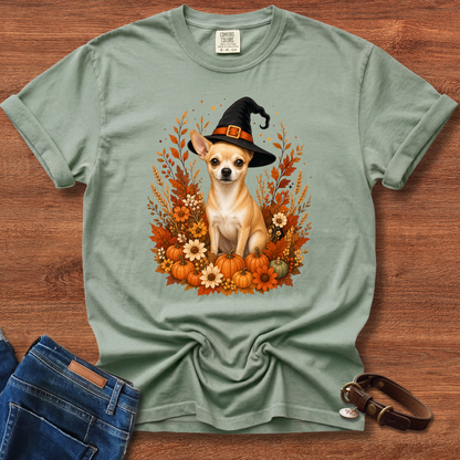 Chihuahua Halloween Witch T-Shirt
